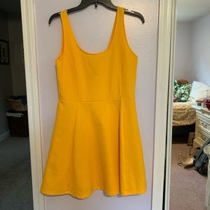 H&M Yellow Skater Dress